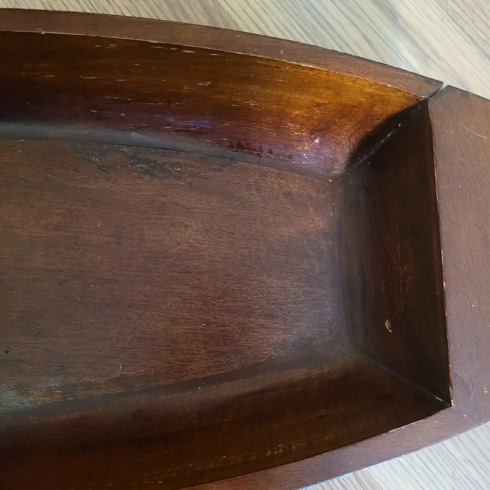 Pottery barn long wood tray